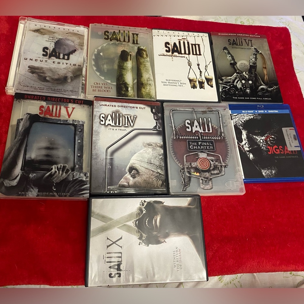 Saw Movie Collection DVD Set original cases